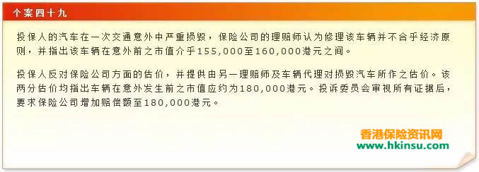 640 7 6 香港保险监管机构之:香港保险索偿投诉局案例介绍 4
