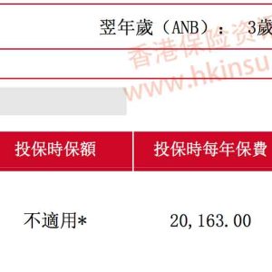 一份年缴两万美金的香港保诚隽升美元储蓄计划