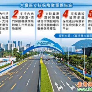 深圳前海、珠海横琴、广州南沙有望成为大湾区保险客服中心