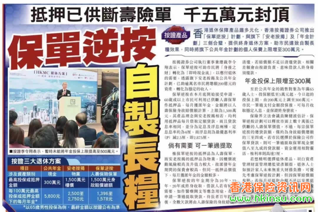 640 1 9 保单逆按揭—香港保单新玩法,人寿保单变年金! 1