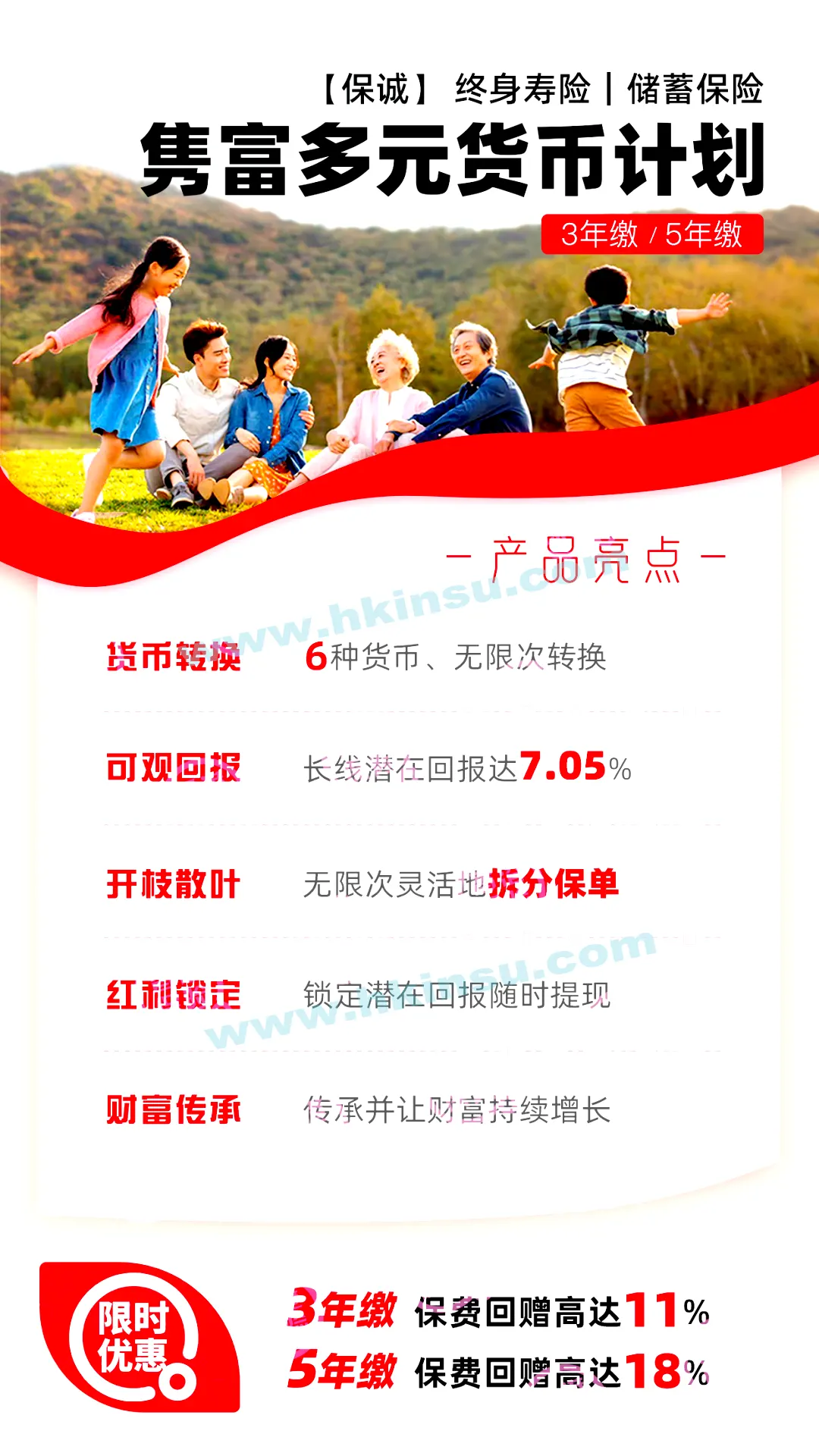 6401 保诚保险发布隽富多元货币储蓄计划