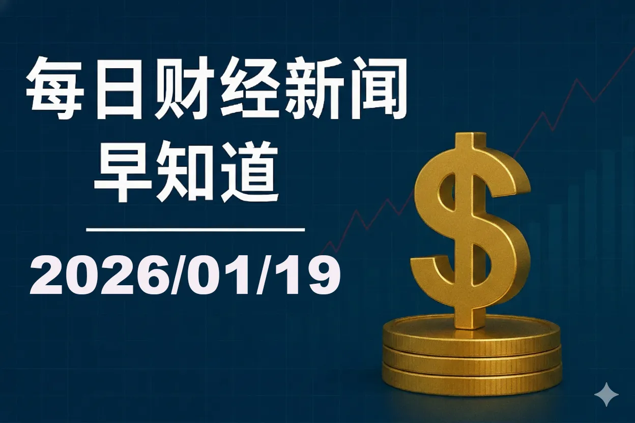 每日财经新闻早知道（2026/01/19）