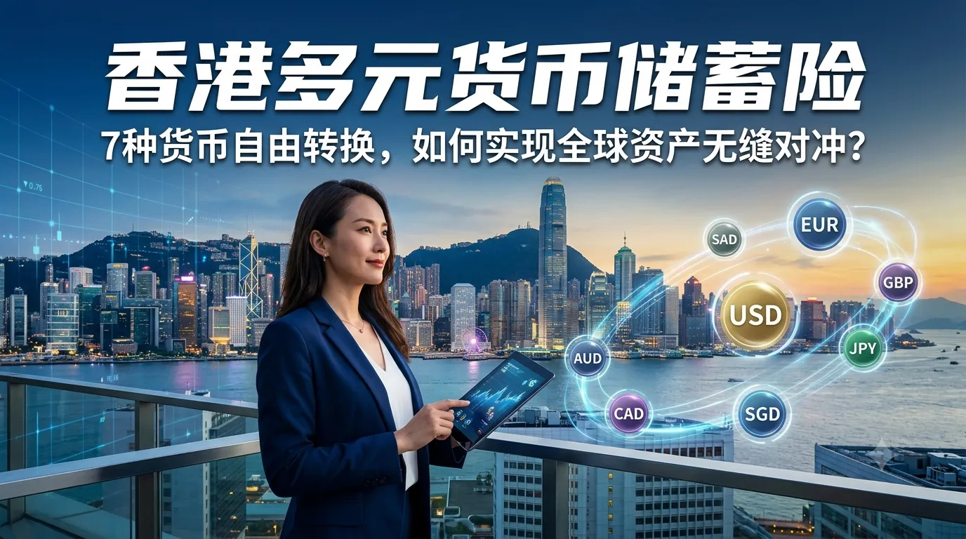 香港多元货币储蓄险：7种货币自由转换，如何实现全球资产无缝对冲？