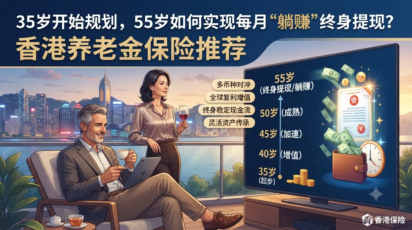 养老金规划：35岁开始规划，55岁如何实现每月“躺赚”终身提现？