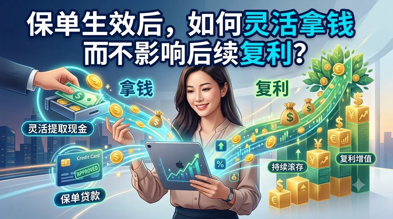 保单分红提取：保单生效后，如何灵活拿钱而不影响后续复利？
