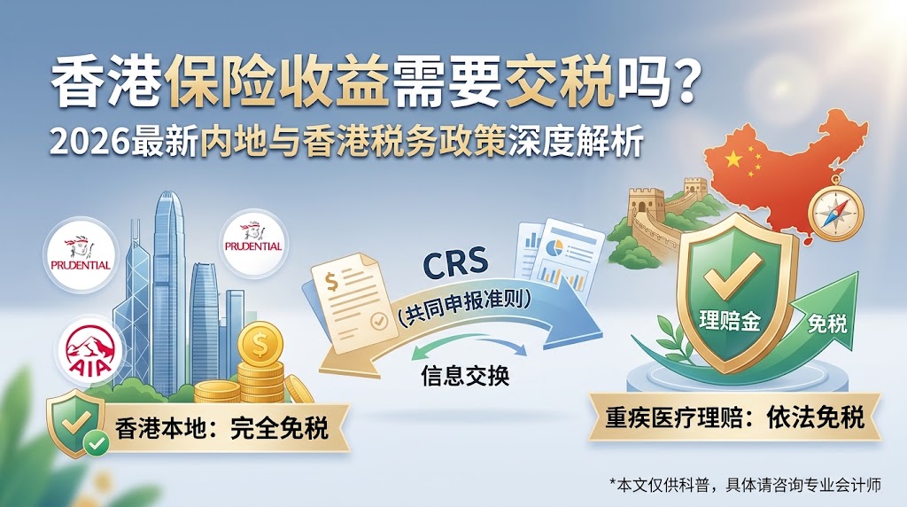 香港保险收益需要交税吗？2026最新内地与香港税务政策深度解析